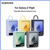 SAMSUNG Custodia Originale in Silicone Liquido con Anello di Supporto per Samsung Galaxy Z Flip6 Z Flip7 FE, Cover Protettiva Antiurto Genuina EF-PF741