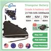 SAIKEUNG Batteria per E-bike a Triangolo 72V 60AH, Batteria 48V50Ah 52V40Ah 30 45Ah, Batteria agli Ioni di Litio Elettrica per Motore Bafang 3000W 2000W 1000W