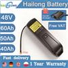 SAIKEUNG Batteria Hailong 48V 50Ah a 5 pin, batteria Li-ion 40 60Ah per e-bike, compatibile con KICK BAFANG Tongsheng, kit per bici elettriche con motore da 1000W 2000W