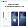 SAMSUNG Custodia Originale Samsung Clear Ring per Galaxy Z Flip7, Smart Anti-Caduta con Anello di Supporto, Genuina EF-AF766 EF-QF766