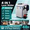 cnczone Saldatrice laser a fibra portatile 4 in 1 da 1500W Raycus con funzioni di saldatura, pulizia, taglio e pulizia delle giunture di saldatura per metallo 220V