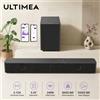 ULTIMEA Poseidon R3T Soundbar 2.1 canali con Subwoofer Wireless da 5.25'', Sistema Home Theater da 240W, BassMX e VoiceMX, Controllo tramite App