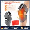 Hailicare Massaggiatore Elettrico per Ginocchia con Calore e Vibrazione 3 in 1, Fascia Massaggiante per Ginocchia, Spalle e Gomiti, Cuscinetto Riscaldante a Infrarossi per Alleviare l'Artrite e Rilassare i