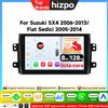 HIZPO Autoradio Android 16 4G+WIFI Carplay per Suzuki SX4 2006-2013 e Fiat Sedici 2005-2014, Sistema Multimediale GPS 2din, Autoradio Intelligente con Schermo Touch IPS, Lettore Video Stereo, Unità di