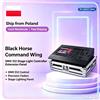carinamoba Black Horse Command Wing - Pannello di Estensione Professionale per Controller Luci DMX 512 per DJ, Discoteche, Teste Mobili, LED Par, Fader Wing