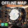 GUHUAVMI Nuovo Orologio Intelligente con Navigazione GPS Senza Segnale, Batteria da 1200mAh, Bussola Integrata, ChatGPT, Chiamate, Impermeabile, 170+ Modalità Sport, Orologio Militare