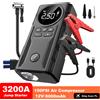 NONE Avviatore di Emergenza per Auto 3200A, Avviatore Portatile per Batteria Auto con Compressore d'Aria 150PSI, Pompa d'Aria per Pneumatici, Booster per Batteria Auto 12V, Power Bank Portatile