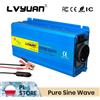 Foval Inverter a Onda Sinusoidale Pura 1000W/2000W 12V/24V a 220V-230V 50Hz Convertitore di Potenza con Caricabatterie Presa EU Doppia USB per Camper, Sistemi Off-Grid, Camion, Barca