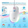 NONE Mouse ottico RGB con cavo USB, 7 colori di illuminazione sfumati, DPI regolabile, ideale per l'uso quotidiano, per il lavoro, per il gaming e per l'ufficio domestico.