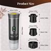 NONE Macchina da caffè espresso portatile 3 in 1, per preparazione a caldo e a freddo, con pressione di 20 bar, batteria ricaricabile da 7500 mAh, adatta per caffè in capsule e caffè macinato, ideale per