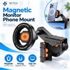 NONE Supporto magnetico per telefono da monitor, compatibile con MagSafe, con montaggio laterale regolabile per monitor di laptop, supporto universale per smartphone, ideale per videochiamate in ufficio.
