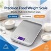 NONE Bilancia da cucina digitale in acciaio inossidabile, capacità 5 kg, precisione 1 g, display a LED con unità di misura multiple, ideale per la preparazione di dolci, la cucina, la pesatura degli
