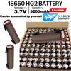 NONE Magazzino UE, spedizione rapida, nuova batteria al litio 18650 3200mAh 3.7V 25A 18650 HG2 per utensili ad alta potenza, batteria ricaricabile 18650 + foglio di nichel.8