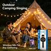 NONE Microfono karaoke wireless Bluetooth 5.0 con altoparlante, tecnologia TWS, microfono portatile con funzione di modifica della voce e riverbero, ideale per feste in casa.