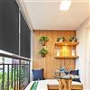 HENGMEI 140x240cm Tenda da Sole a Rullo Protezione dal Sole per Balcone e terrazza, Esterno Tende Verticali, Antracite