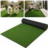 HOMASIS Erba Artificiale Drenante, Decorazione per Giardino, Spessore 7 mm | 5x1m Tappeto in Prato Sintetico, Manto Tagliabile per Golf e Cani, Rotolo Erboso e Antiscivolo a 3 Strati, Aspetto Realistico