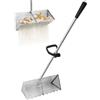 RATSTONE Rastrello per Pulci di Sabbia in Acciaio Inossidabile, Rastrello per telline, Setaccio per Sabbia con Manico Staccabile Lungo 142 cm per Spiaggia e Ricerca d'Oro