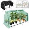 Aufun Mini serra per riscaldamento delle piante Serra per pomodori con porta avvolgibile Pellicola per serra per pomodori Serra per esterni e interni 180 × 90 × 90 cm Verde