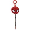 CERDÁ LIFE'S LITTLE MOMENTS Penna con topper in peluche Spider-Man con anello portachiavi, cancelleria con licenza ufficiale Marvel Spiderman, penna morbida per scuola, astucci e borse, regalo per bambini e fan dei supereroi