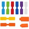 Wotrilw 40 Pezzi Etichette per Cavi, Riutilizzabili in Nylon con Chiusura a Strappo, 8 Colori Scrivibili per Identificazione e Gestione di Cavi USB, Ricarica, Computer, Casa e Ufficio