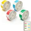 Wafuesh Nastro termico autoadesivo per etichettatrici P15/P12/P11/D30/D32/D35/Q30, 12 x 40 mm, 160 etichette per rotolo, etichette impermeabili e di alta qualità, per applicazioni versatili (4 colori)