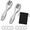 NICEIN 2 pezzi Massaggiatore per Mani e Dita, Finger & Hand Massager Roller, Finger Roller Massager per Artrite, Circolazione Sanguigna (Grigio-2pcs)