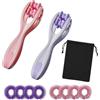 NICEIN 2 pezzi Massaggiatore per Mani e Dita, Finger & Hand Massager Roller, Finger Roller Massager per Artrite, Circolazione Sanguigna (Viola+Rosa)