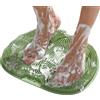 CORATED Grande Tappetino Scrub Piedi per Doccia e Vasca (Spuma D'avocado) | Silicone igienico con ventose antiscivolo. Esfolia, massaggia, pulisce senza chinarsi. Facile da lavare e appendere.