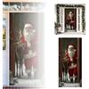 Generic Copertura per porta di Babbo Natale, arazzo decorativo da parete, tenda per feste, decorazione natalizia per occasioni festive, decorazione per la casa (B, 90 x 200 cm)