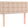 vidaXL Testiera Letto Singolo Imbottita Cappuccino Marrone 100 x 5 x 7888 cm Ecopelle