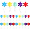 TMZELOA 20 infila Aghi per Cucire a Mano | 20 infila ago con manico a fiore e filo flessibile per cucito, ricamo e lavori fai da te con colori assortiti