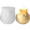 BommFu Stampo In Silicone Per Palline Natalizie Forma Facile Rilascio Con E Neve | Per Per Feste Di Natale Artigianato E Decorazione Da Scrivania