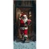 Generic Copertura per porta di Babbo Natale, arazzo decorativo da parete, tenda per feste, decorazione natalizia per occasioni festive, tessuti per la casa (C, 90 x 200 cm)