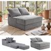 SOARS Divano Letto 2 in 1, Divanetto 2 Posti Trasformabile in Pile Corallo con Base Antiscivolo, Imbottitura in Spugna, Design Salvaspazio, per soggiorno Camera da Letto, 118 X 93 X 47 CM