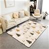 Homemissing Natale Tappeto Camera da Letto 150x200cm | Cozy Bliss Gnomes Moderno Lavabile Rettangolare primavera Tappeto da Interno Soft Non-slip Polyester