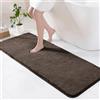 Exclusivo Mezcla Tappeto da Bagno, 60 x 180 cm, Assorbente e Antiscivolo | Asciugatura rapida, Lavabile in lavatrice, Morbido, Confortevole, Doccia, Cucina, Soggiorno, Decorazione, Marrone