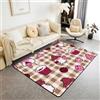 Homemissing Natale Tappeto Antiscivolo 150x200cm | Cookie & Bliss Gnomes Adatto per Casa e Ufficio rosa red Tappeto da Interno Carpet for Home, Dining Room
