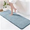 Exclusivo Mezcla Tappeto da Bagno, 60 x 120 cm, Assorbente e Antiscivolo | Asciugatura rapida, Lavabile in lavatrice, Morbido, Confortevole, Doccia, Cucina, Soggiorno, Decorazione, Blu Pavone