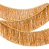 YESAH Confezione da 3 ghirlande con frange arancioni da 2 m, da appendere alla parete, 20 cm, frange glitterate, filanti metallizzati, per compleanni, caramelle, matrimoni, carnevale, feste, bar