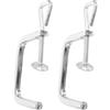 HONITANO 2 Pezzi Ricambi 4-9 CM per Macchina Pasta Imperia Morsetto Argento | Fissaggio in Lega di Ferro, Superficie Liscia senza Bave, per Piano Cucina e Manutenzione Domestica