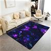 Homemissing Dreamy farfalla Tappeto Antiscivolo Lavabile 150x200cm | Fiori Grande, Morbido, A pelo corto, Antiscivolo Galassia Tappeto da Interno Soft Non-slip Polyester