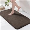 Exclusivo Mezcla Tappeto da Bagno, 60 x 90 cm, Assorbente e Antiscivolo | Asciugatura rapida, Lavabile in lavatrice, Morbido, Confortevole, Doccia, Cucina, Soggiorno, Decorazione, Marrone