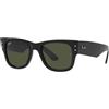 Ray-Ban RB0840S 901/31 - Occhiali da Sole Unisex in Acetato Nero con Lenti Verdi G-15