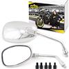 Area1 Set di specchietti per moto/Marchio di Omologazione E / 2xM10 destro, 2xM8 destro, 1xM10 sinistro, 1xM8 sinistro/adatto per XVS 1100 Dragstar, Classic XVZ 950 Midnight (V8)