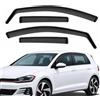 ANEELV Set di 4 deflettori d'aria neri per VW Golf VII/Golf VIII Hatchback 5 porte e Variant (2012-2023) - Set di 4 deflettori antipioggia (per VW Golf MK7 MK8 2012-2023)