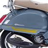 Generico Kit 2 adesivi fasce bande compatibili con PIAGGIO VESPA GTV 300 GTS 300 GTV250 GTV125 scegli colore Cod.1996 (091 Oro)