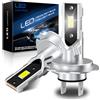 JOSHF Lampadina LED H7, 30000LM 6500K Bianco LED H7 Formato Mini 1:1, luminosità 500%, Fari Abbaglianti e Anabbaglianti per Auto, 2 pezzi
