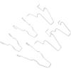 ZFRITP 6pcs 5zhsfullkit clip a molla per lampadina per H1/H3/H4/H7, faro clip di fissaggio auto, clip a molla in acciaio, compatibile con vari modelli di auto
