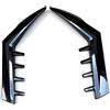 Generic Spoiler laterale per lunotto posteriore per VW Golf 8 MK8 GTI GTD (nero | Alettone per tetto, alettone posteriore, aerodinamico, accessorio per tuning, lucido, ABS, 2020-2023, 2 pezzi