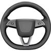 MEWANT Coprivolante Su Misura da Cucire per Tesla Model 3 | Compatibile con Tesla Model 3 Highland 2024 Traspirante Per Volanti Riscaldati Resistente